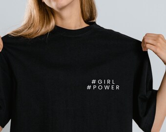 GIRLPOWER T-Shirt Damen | Feministisches Statement Shirt | Girl Power Kleidung | Geschenk Feministin | Unisex
