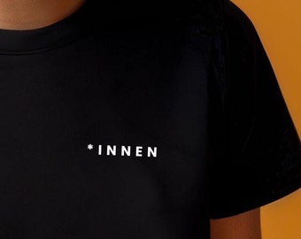 Feministisches T-Shirt Damen | *INNEN Statement Shirt | Geschenk Feministin | Gleichberechtigung | Bio Baumwolle