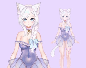 Vtuber Model for Commercial Use / Live 2d Model / Premade Vtuber Model