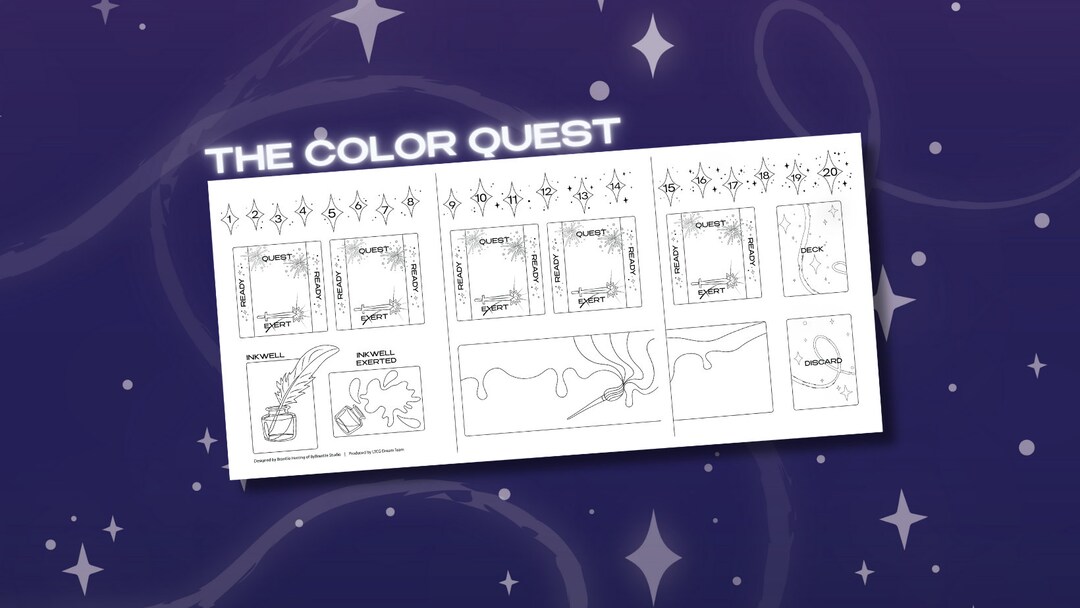 Printable Lorcana Playmat for Kids the Color Quest - Etsy