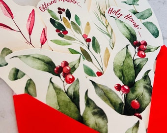 Catholic Prayer Card Printable – Spiritual Bouquet – Instant Download – Christmas Edition