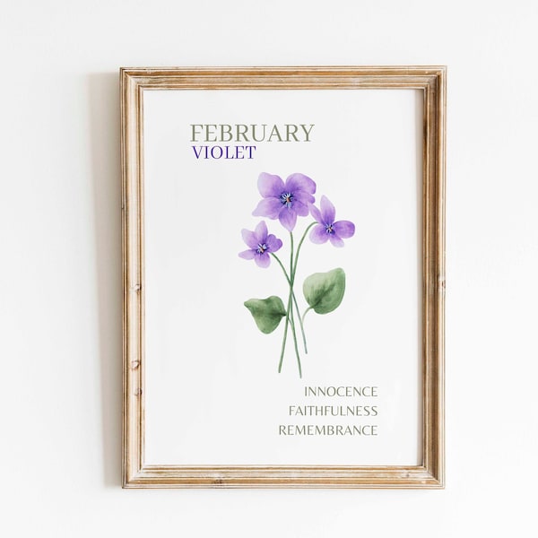 Violet Meaning Art Etsy