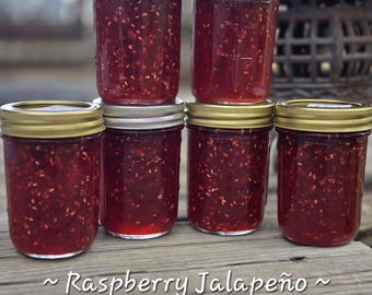 Raspberry Jalapeño Pepper Jelly