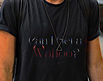Good Omens Fan Tee | Can I Get a Wahoo T-Shirt | Devil's Horn Design