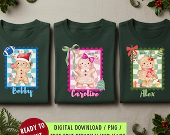 Personalized Kid Name Christmas Png Cute Christmas Png for Kids Christmas Coquette Png Christmas Holiday Kids Name Monogram Preppy Christmas
