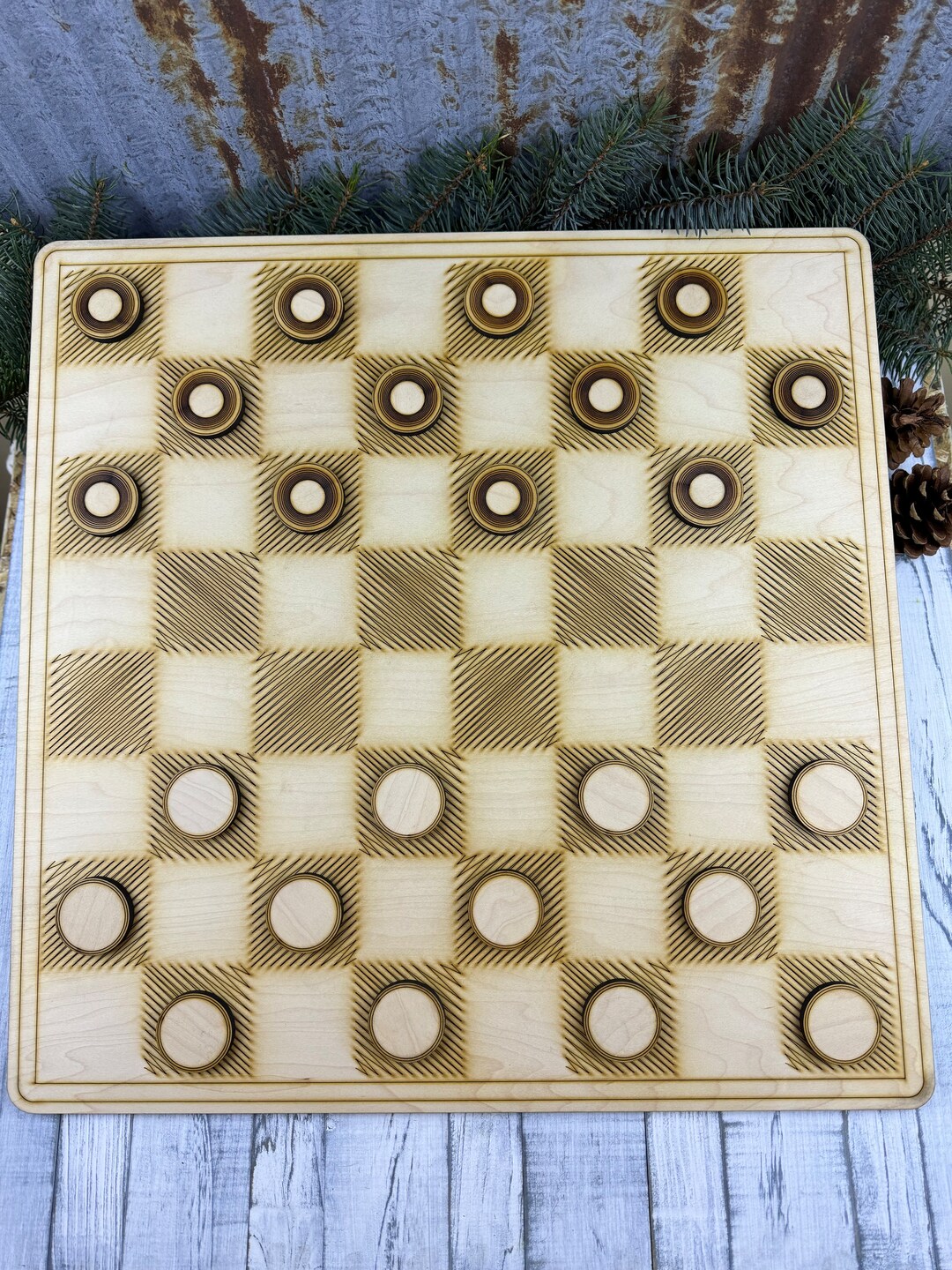 Checker Board Game 1/2