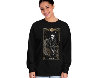 Death Tarot Card & Meaning Long Sleeve Top