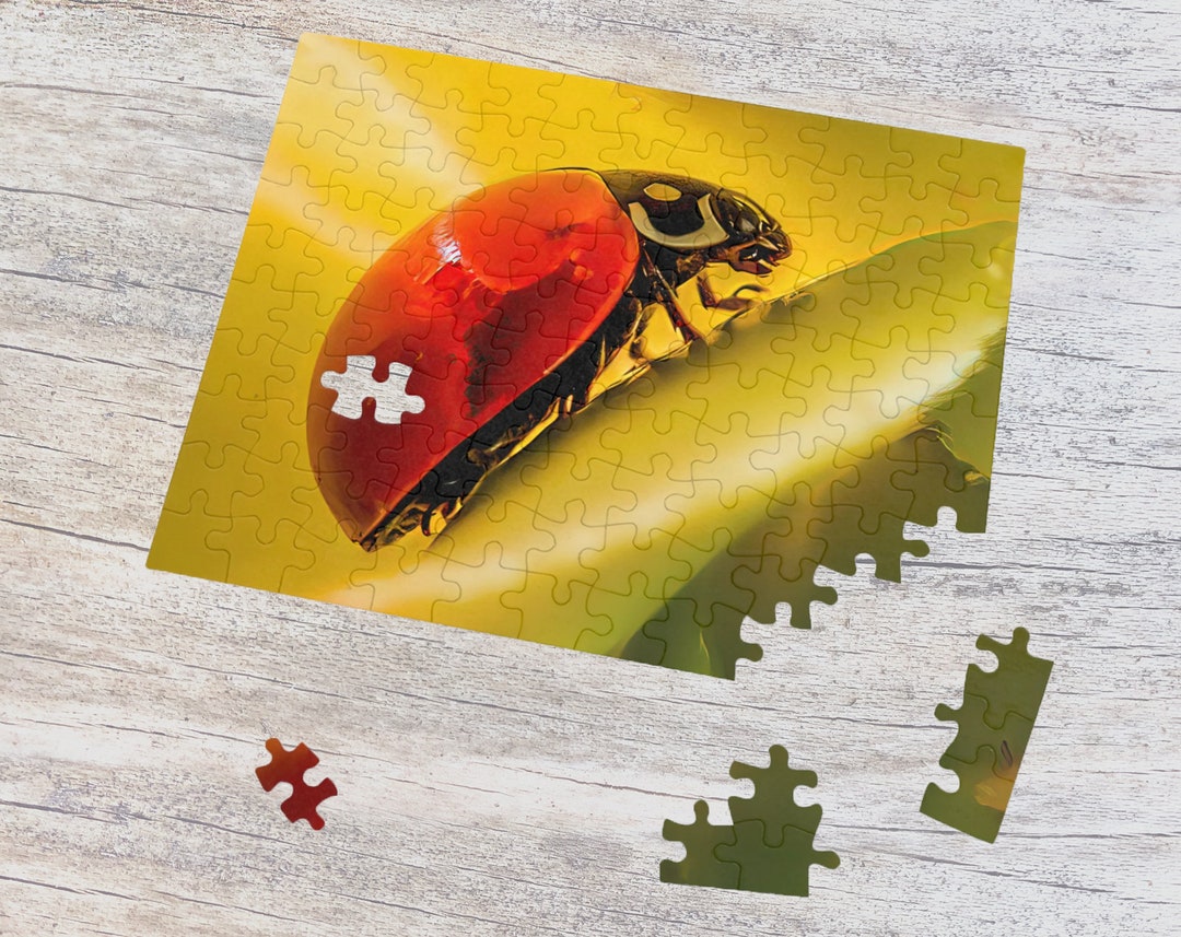 Ladybug Jigsaw Puzzle Kids Game Toy Puzzle 30 110 252 - Etsy