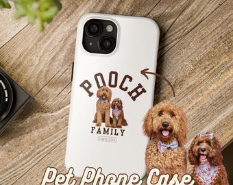 Custom Pet Phone Case with Photo and Name, Personalized Pet Photo Phone Case, iPhone Galaxy Case, Dog Cat Lover Gift, Holiday Birthday Gift