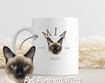 Personalisierte Haustiertasse mit Haustierfoto + Name, personalisierte Haustiertasse, Haustierbildtasse, Haustierkaffeetasse, Hundeliebhaber Geschenkidee, Halloween Geschenkidee