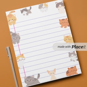 Cute Cats Lined Paper Printable Digital Download For Kids Writing cute-cats-lined-paper-printable-digital-download-for-kids-writing