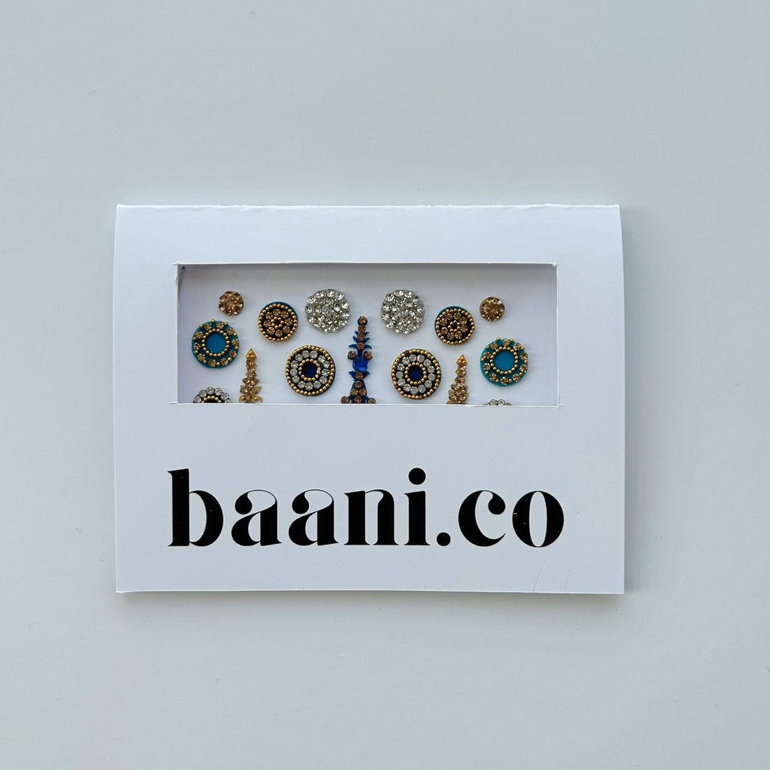 DARK BLUE BINDIBOOK Blue Bindi Collection for Indian Wedding Etsy