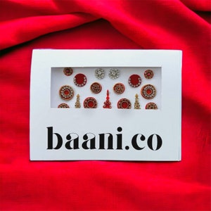 RED BINDI BOOK | red bindi collection for Indian wedding festival stickers wedding favours party favours gifts for her Indian bridesmaid