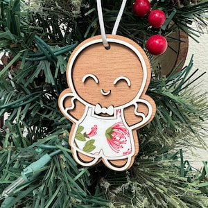 Ohi'a Lehua Gingerbread Boy and Girl Ornaments