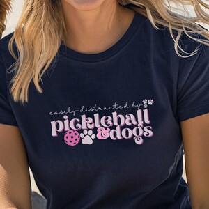 Pickleball T-shirt Dog Mom Gift for Pickleball Lover Tee Cute Pickleball Athletic Apparel Pickleball Dog Mom and Pickleball Player Gear