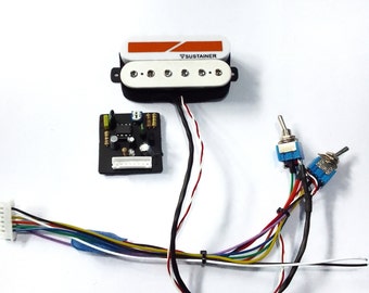 Pickup Sustainer Humbucker Split system, 3 mode