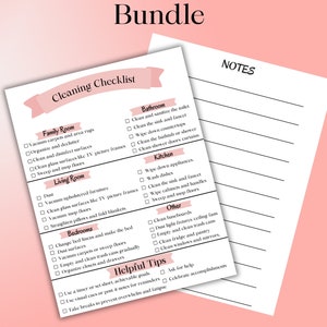 Editable cleaning planner, Cleaning Schedule, ADHD cleaning checklist, Chore chart, Cleaning List, Weekly house chores ,Spring cleaning