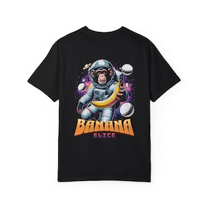 SHANKED Golf Co. &quot;BANANA SLICE&quot; Shirt, Golf gift for men, golf shirt, great gift for dad, uni-sex golf t-shirt, monkey galaxy golf shirt