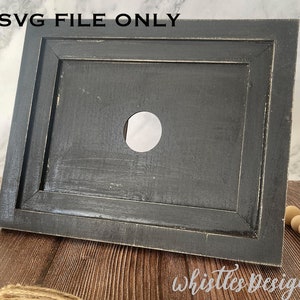 Wymienna ramka 5x7 SVG | Plik do cięcia laserowego, Glowforge i xTool (drewno 3 mm)