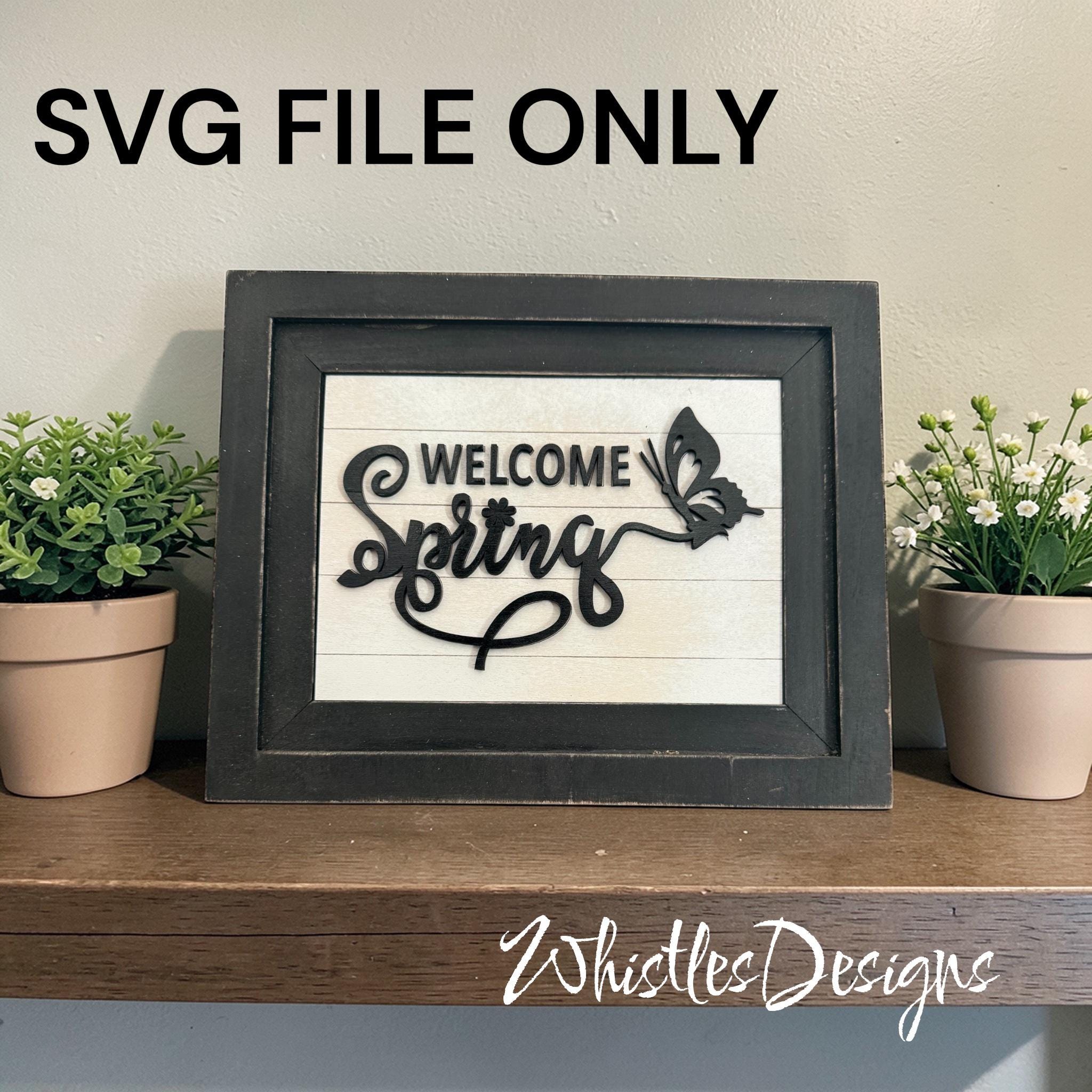 Spring Garden Interchangeable Frame SVG Bundle | Bee Happy, Mom's ...