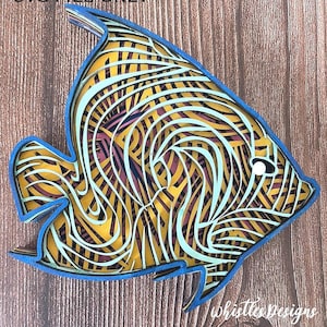 SVG-bestand met gelaagde tropische vissen