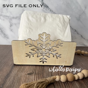 Schneeflocke Serviettenhalter SVG