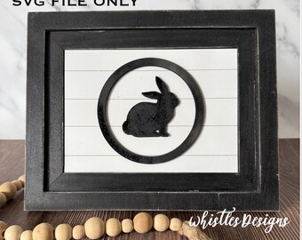 Rabbit 5X7 Insert for 8X10 Frame - Interchangeable Decorations - Insert Only