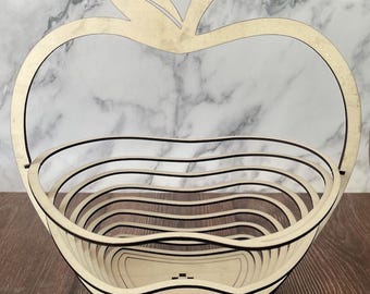 Spiral Apple Bowl SVG