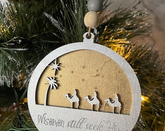 Wisemen Still Seek Him Ornament SVG