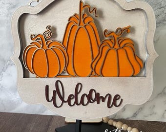 3 Squatty Pumpkins Insert to Interchangeable Welcome Sign SVG