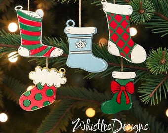 Stocking Gift Card Ornament - Set of 5 - Digital Download