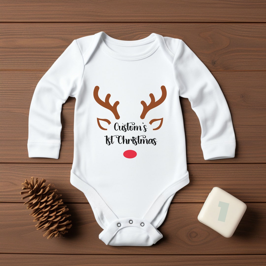 My First Christmas Baby Outfit Personalized Christmas Baby - Etsy