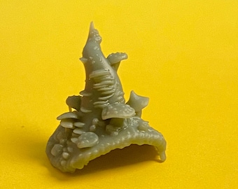Aetherpunk28 Elderwood Hats – Set di 7 cappelli da mago in miniatura stampati in 3D per giochi da tavolo