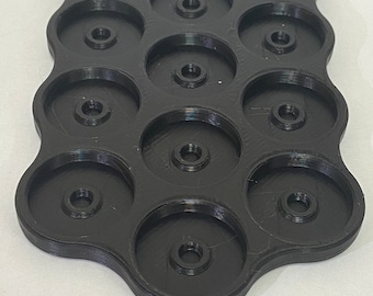 25mm 12-Figure Round Movement Tray Bases | Various Formations for Tabletop Gaming | Sold Individually