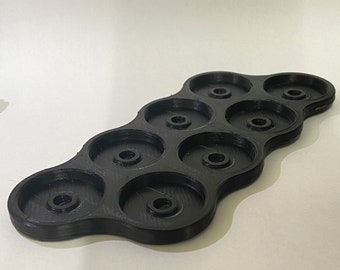 25mm 8-Figure Round Movement Tray Bases | Row Formation for Tabletop Gaming | Sold Individually