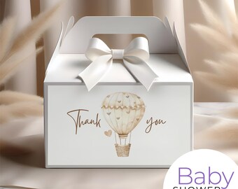 Gable Box Label Editable Template
