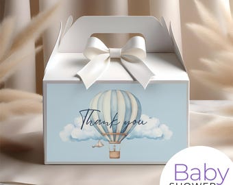 Gable Box Label Editable Template