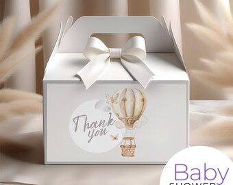 Gable Box Label Editable Template