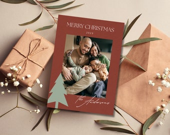 WARM Holiday Wishes | Happy Holidays | Digital Download | Family Photo Card