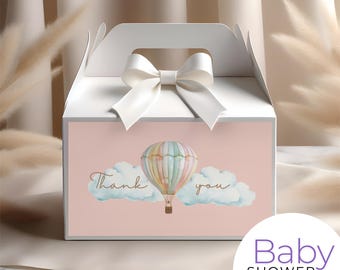 Gable Box Label Editable Template