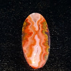 Moroccan seam agate cabochon