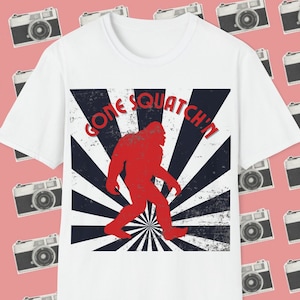 Gone Squatch&#39;n Retro 80s Bigfoot Unisex Softstyle T-Shirt