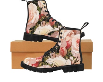 Rose Garden Women's Canvas Boots