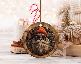 Coole Big Foot Weihnachten Lustige Ornament Sasquatch Ornament Nettes Weihnachtsgeschenk Männer Big Foot Ornament Biker Weihnachten Ornament Country Western