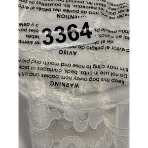 Vtg Victorias Secret Bustier Bra 34B White Floral Lace Strapless Lingerie Extend imagem 17