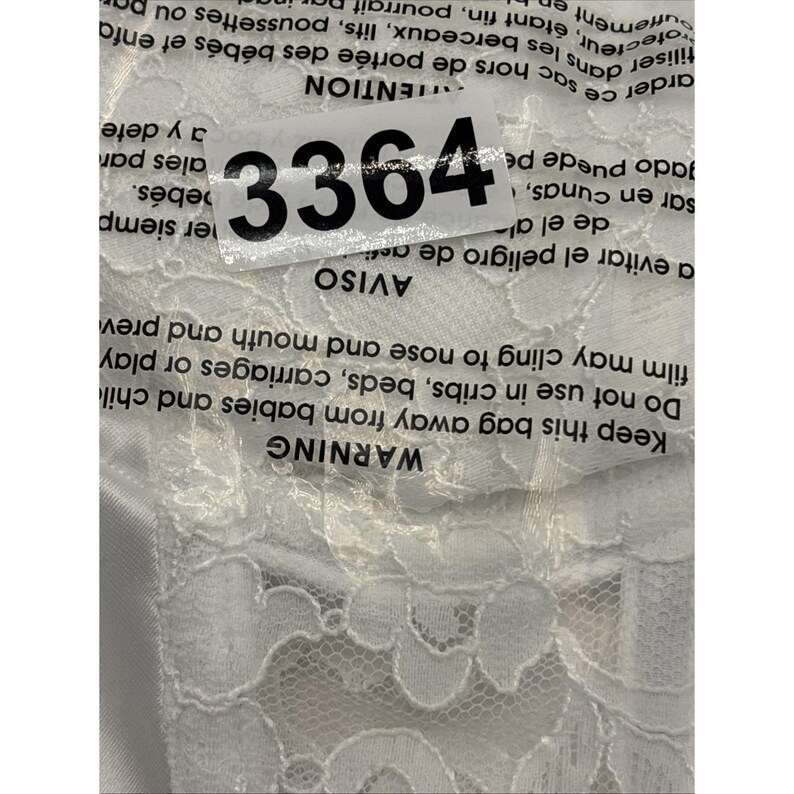 Vtg Victorias Secret Bustier Bra 34B White Floral Lace Strapless Lingerie Extend imagem 17