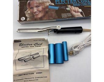 Vintage Electra curl hair curler curling iron Movie Prop W/box