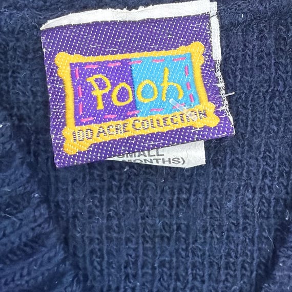 vintage Disney Winnie the Pooh knit toddler cardi… - image 4