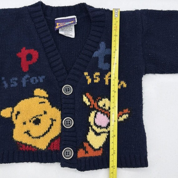 vintage Disney Winnie the Pooh knit toddler cardi… - image 7