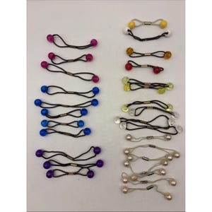 18 NEW Vintage Goody Braided Plastic Ponytail Holders MadeinUSA Hair Ties 1982 VINTAGE NOS SEALED Goody Ponytail Holders 1980 main image 4